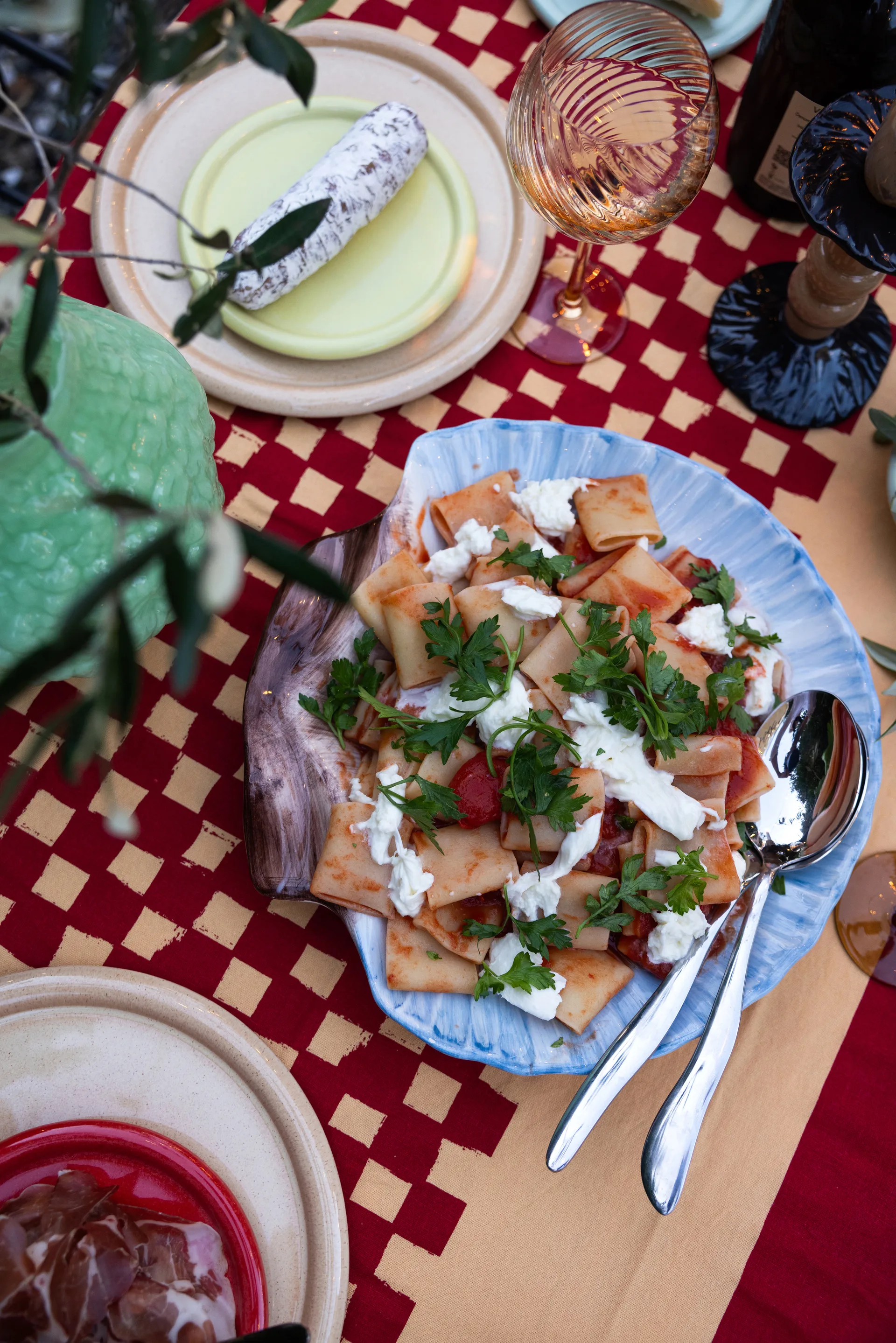 Plat de service Armona 32x32,5 cm, Bleu clair Byon