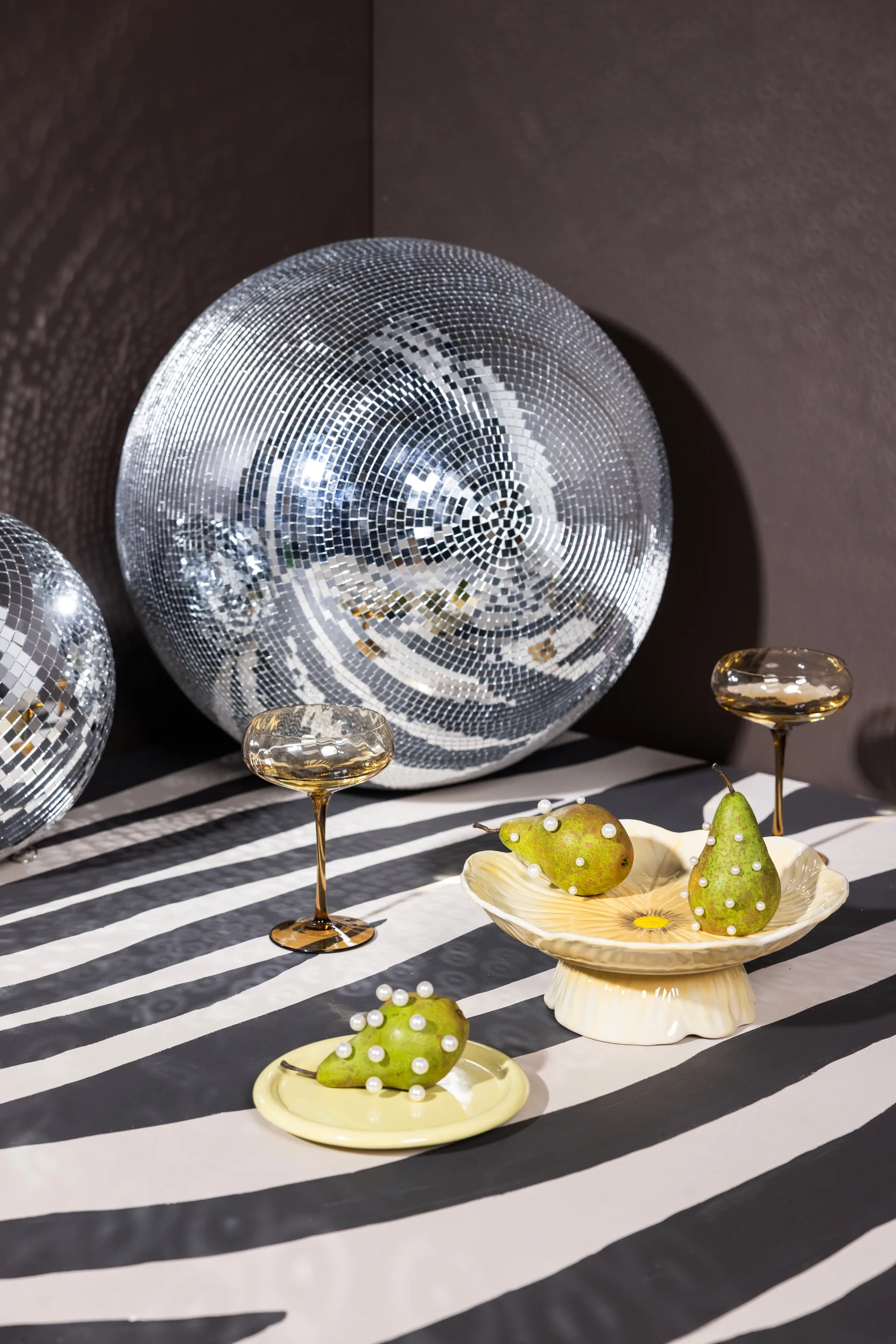 Plateau à gâteaux Poppy Ø26 cm, Beige Byon