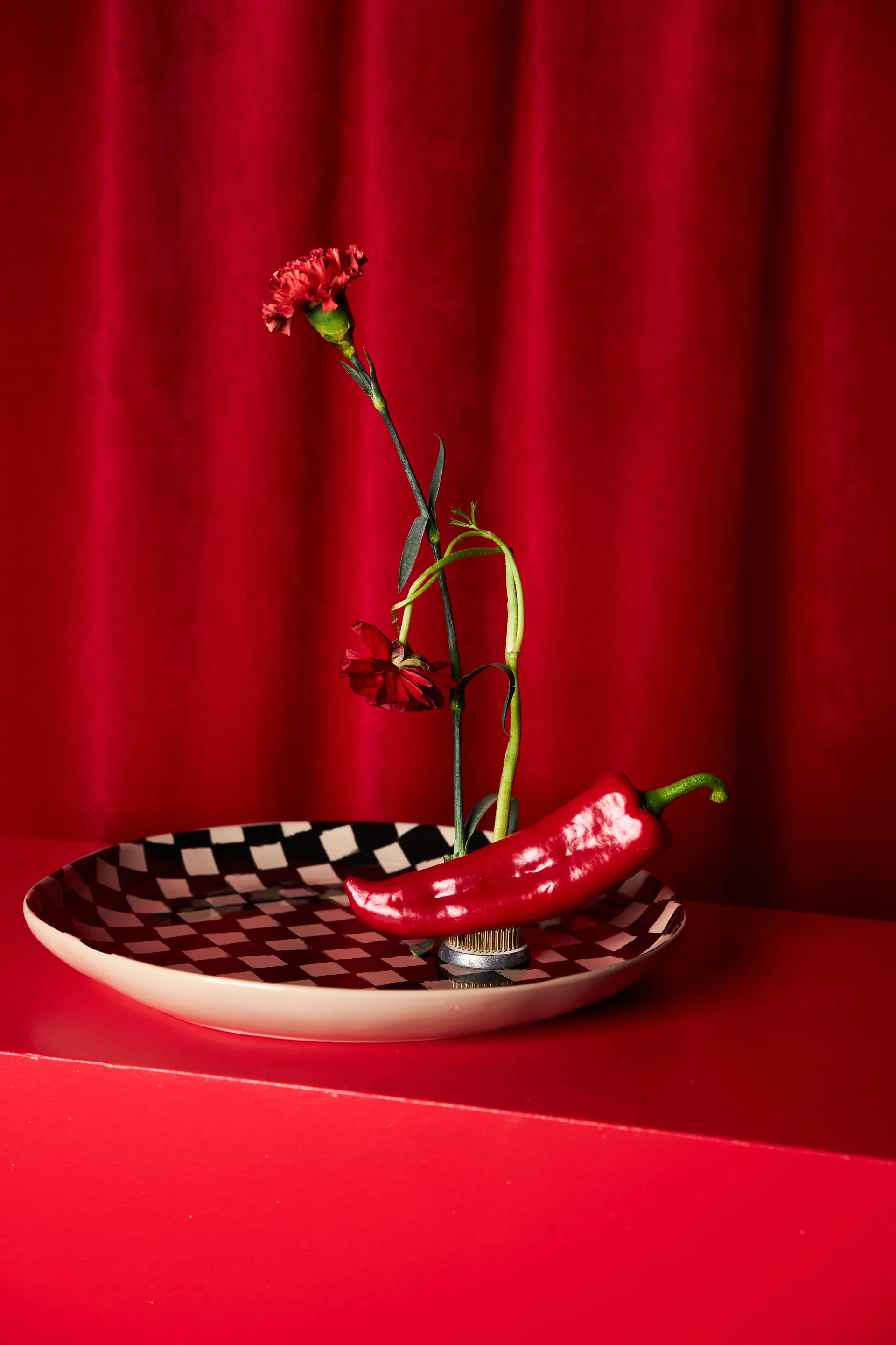 Plateau de présentation Lexi Ø37 cm, Noir-beige Byon