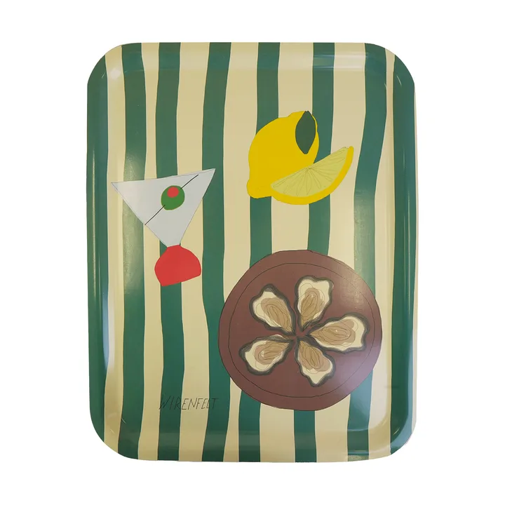 Plateau Sera - Vert, 33x43 cm - Byon