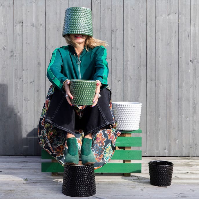 Pot Corinne L, Blanc Byon