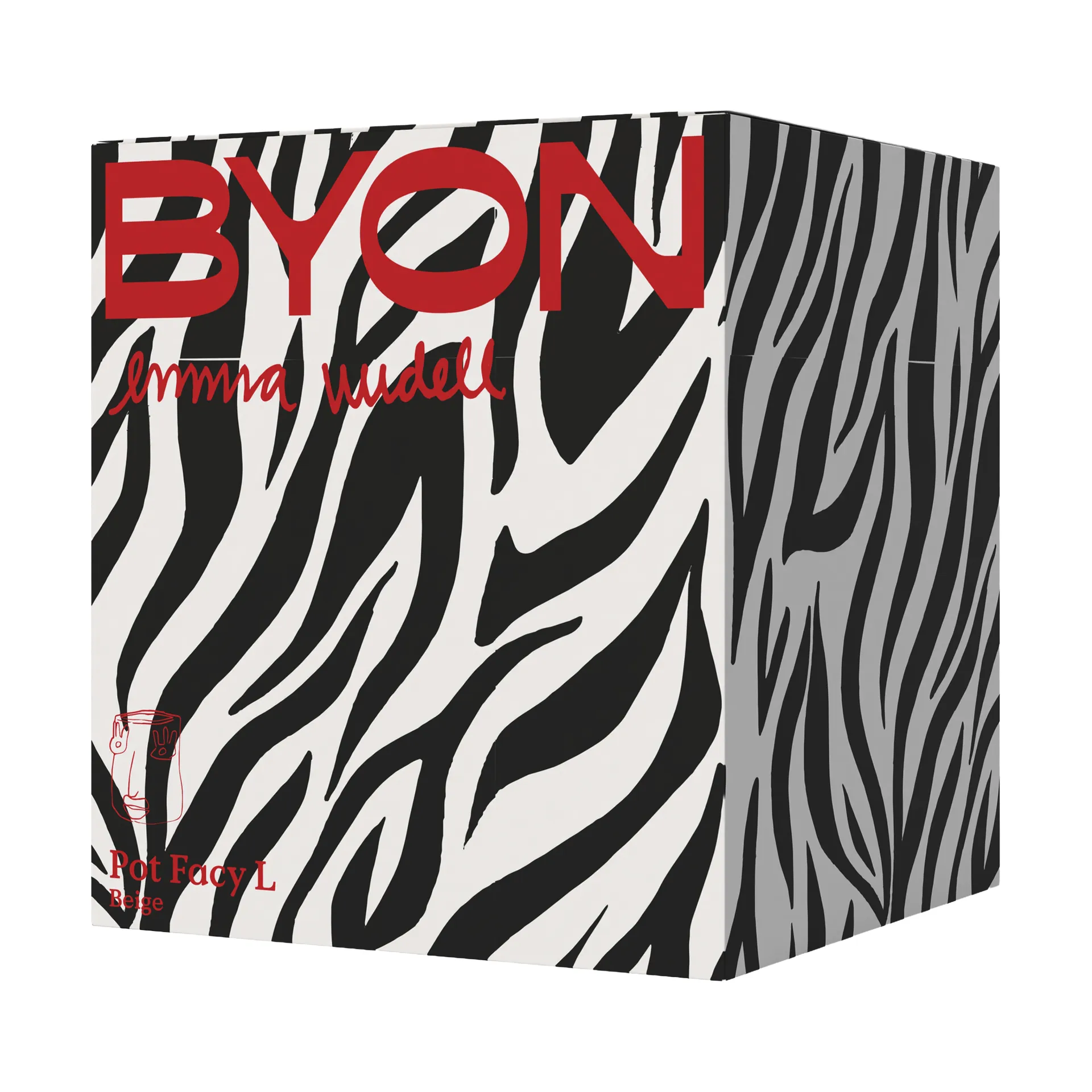 Pot Facy L 24x19x22 cm, Beige Byon