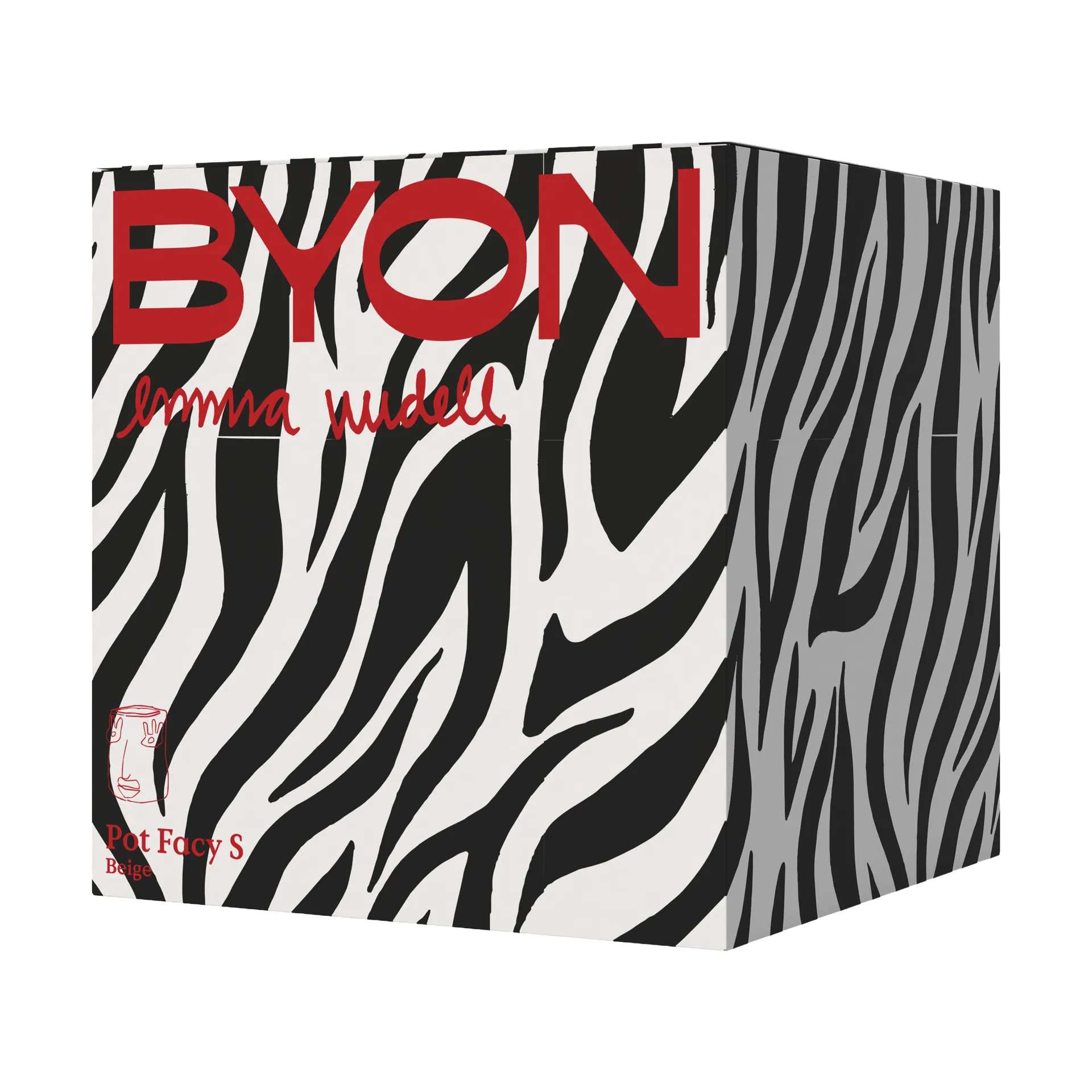 Pot Facy S 15,5x12x15 cm, Beige Byon