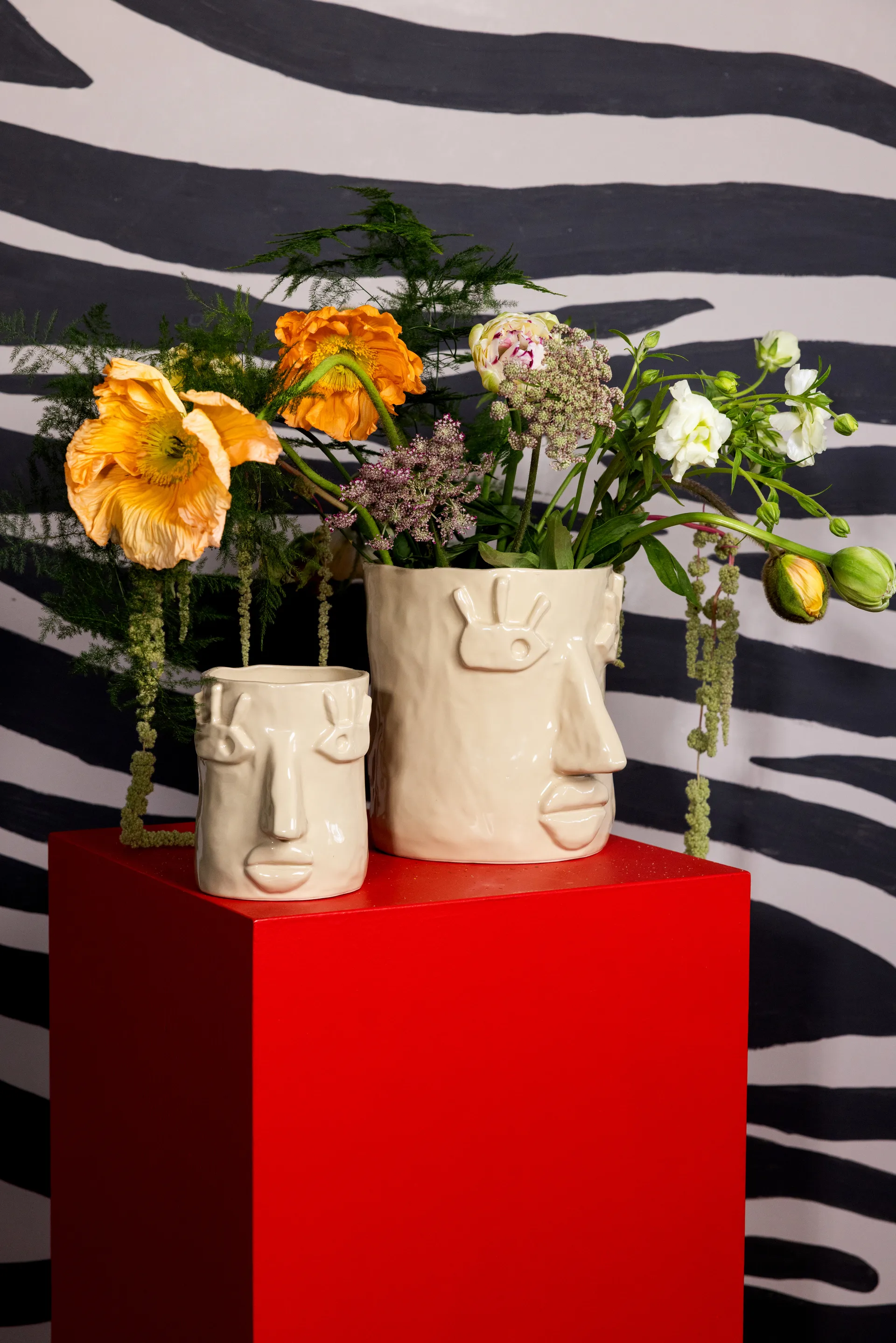 Pot Facy S 15,5x12x15 cm, Beige Byon