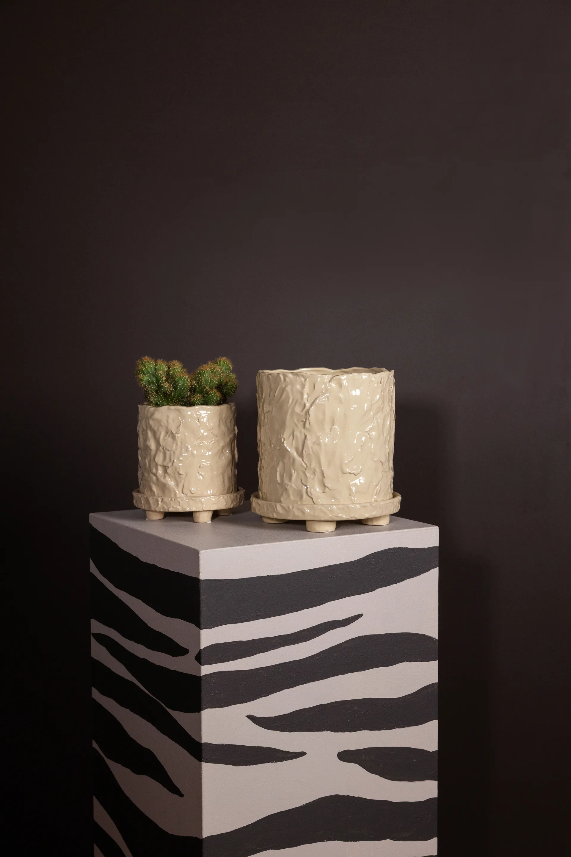 Pot Muddy L Ø23 cm, Beige Byon