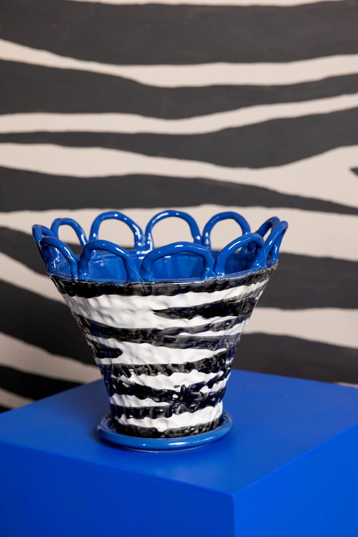 Pot Patty S Ø25 cm, Zebra-bleu Byon