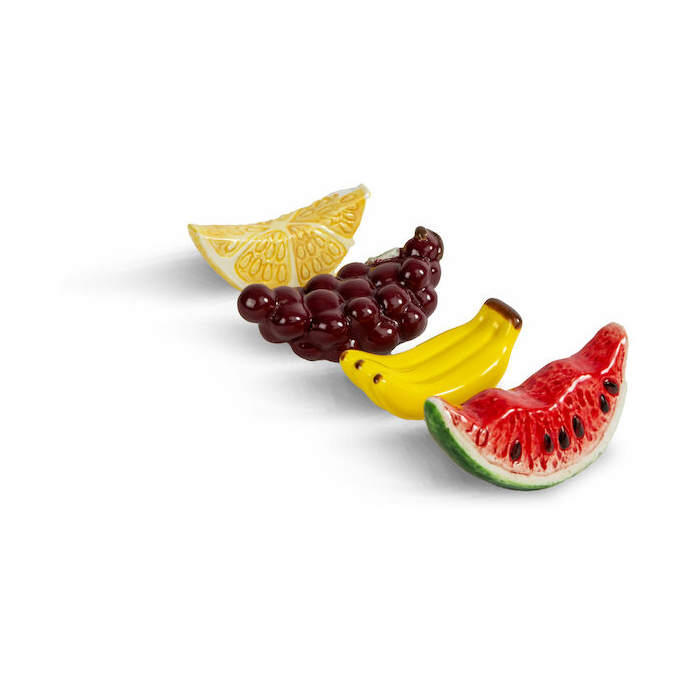 Byon Présentoir Fruits lot de 4 | Design Scandinave | Baguettes | Multi