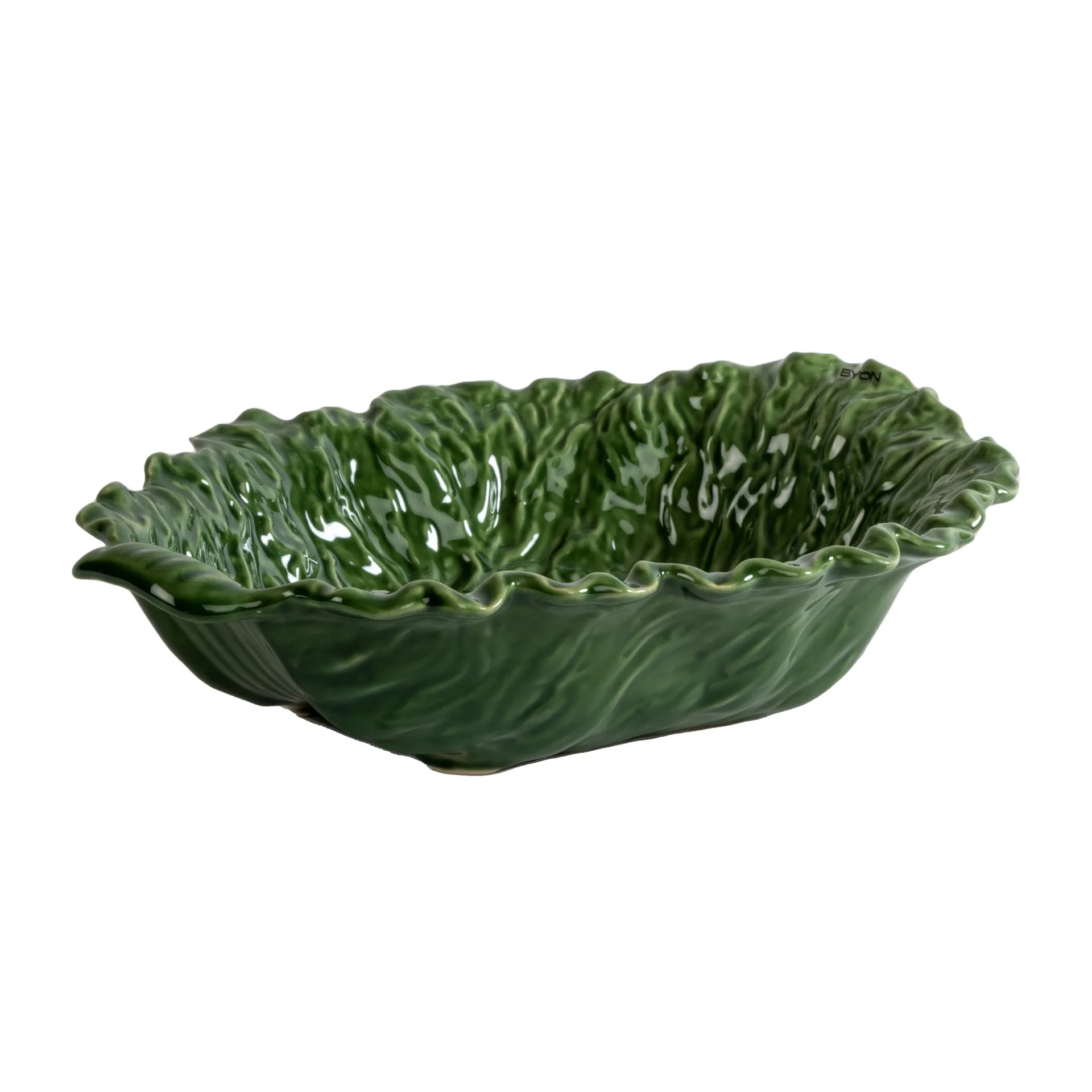 Saladier Veggie L 30x34,5 cm, Vert Byon