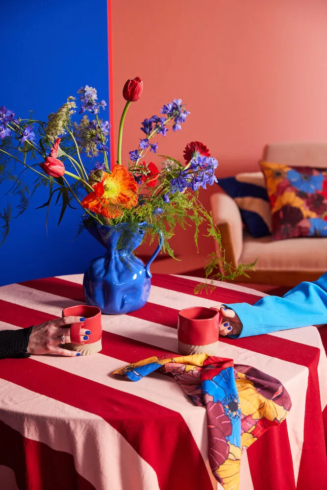 Serviette Leya 45x45 cm, lot de 2, Multi Byon