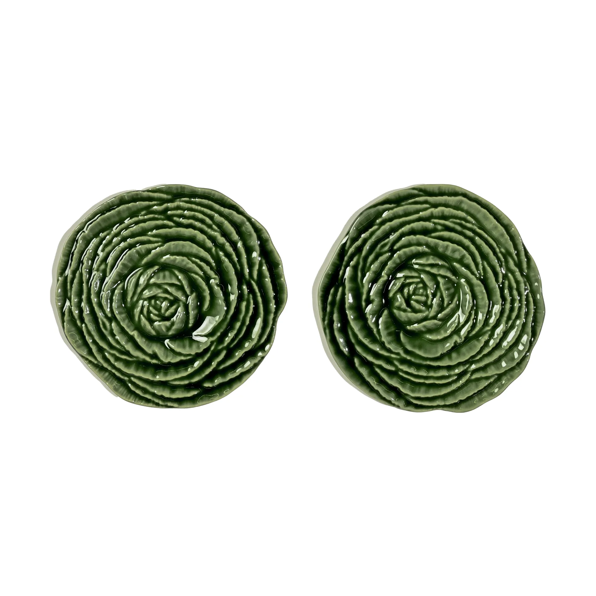 Sous-verres Veggie Ø10 cm lot de 2, Vert Byon