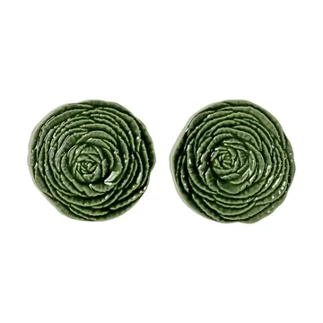 Sous-verres Veggie Ø10 cm lot de 2 - Vert - Byon