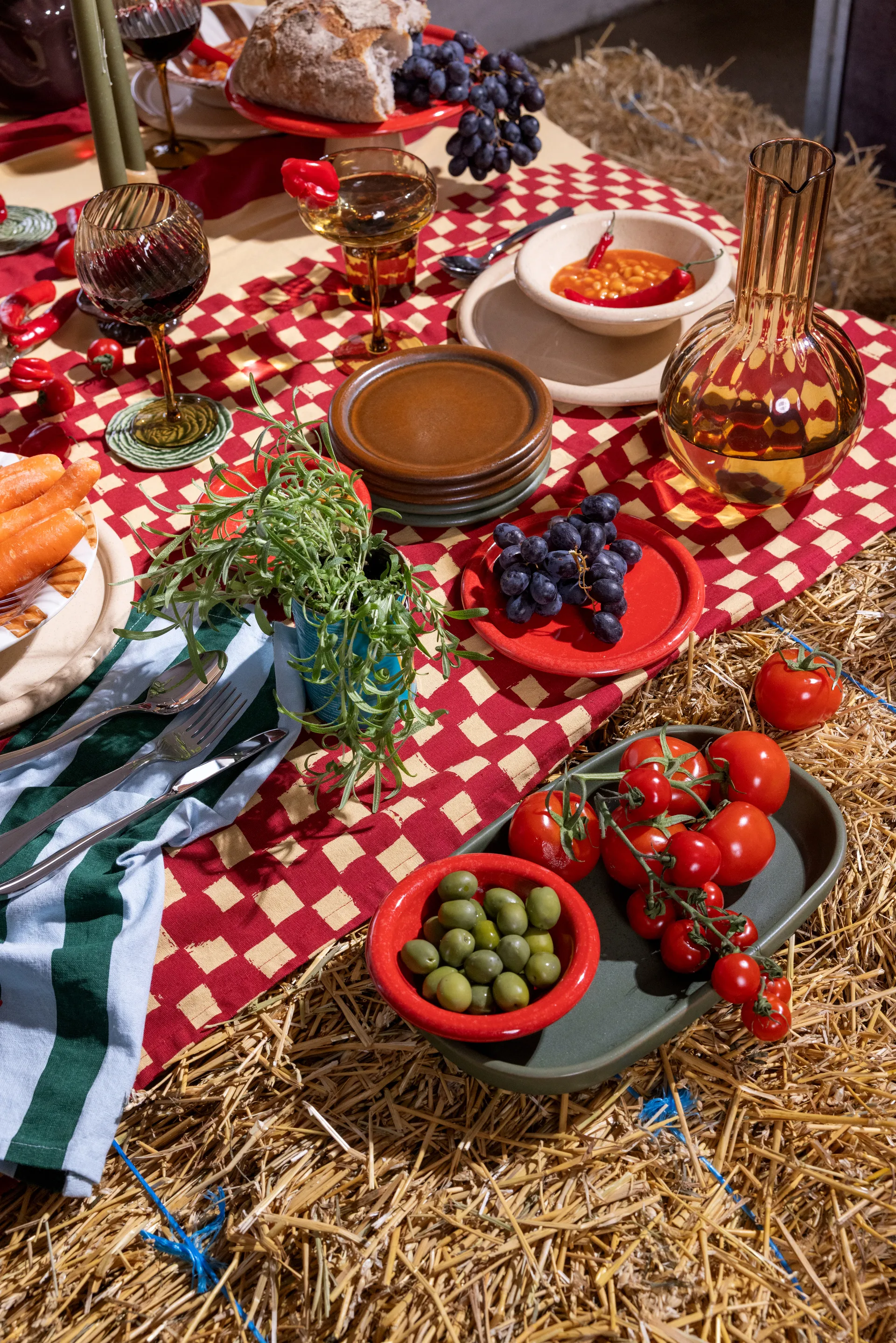 Sous-verres Veggie Ø10 cm lot de 2, Vert Byon