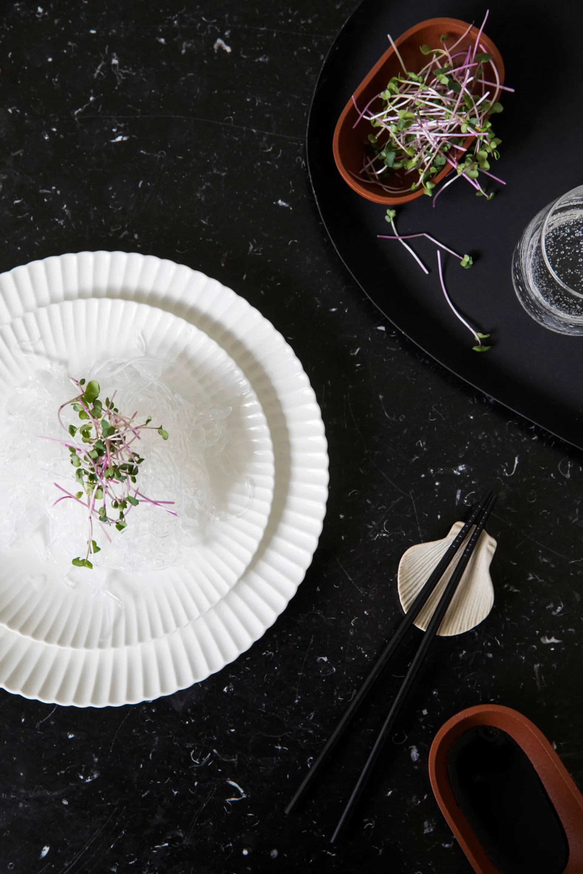 Support pour baguettes Fumiko lot de 4, Beige Byon