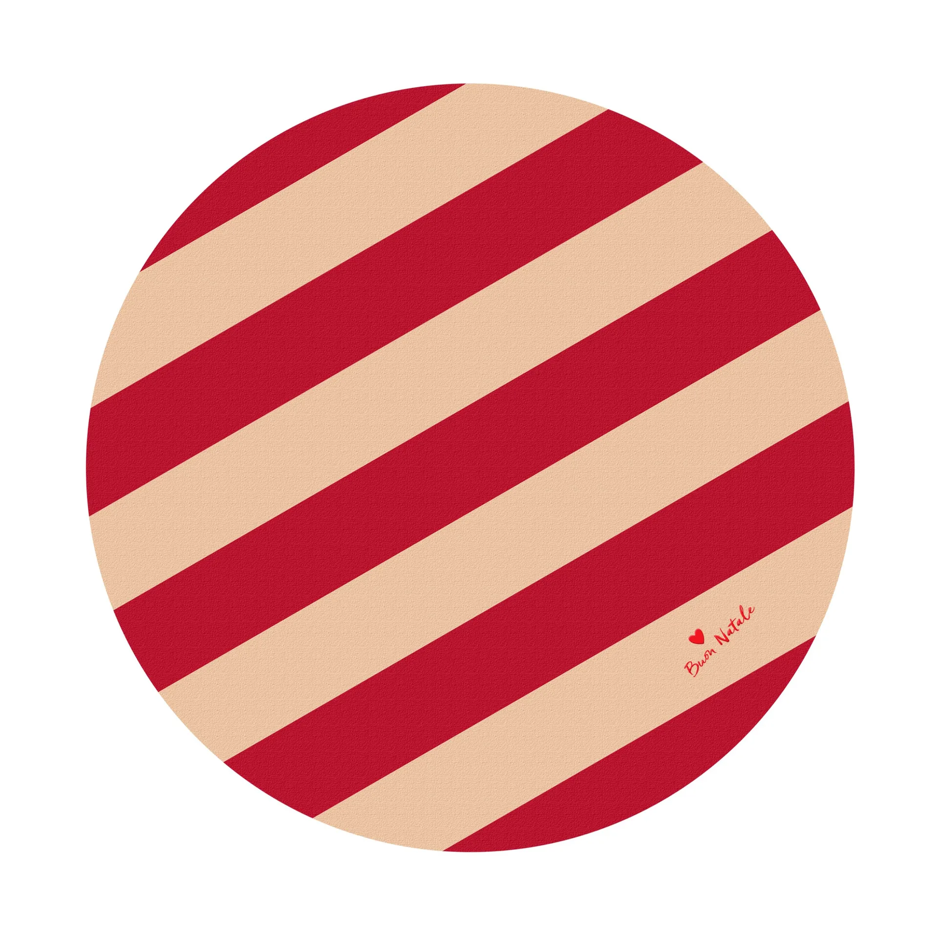 Tapis de sapin Love Ø100 cm, Rouge-sable Byon