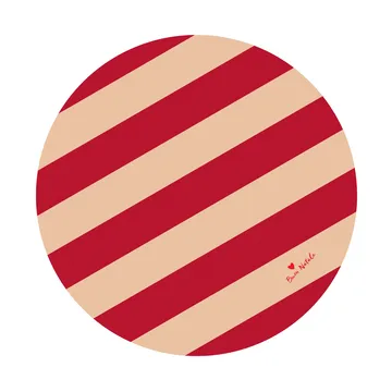 Tapis de sapin Love Ø100 cm - Rouge-sable - Byon