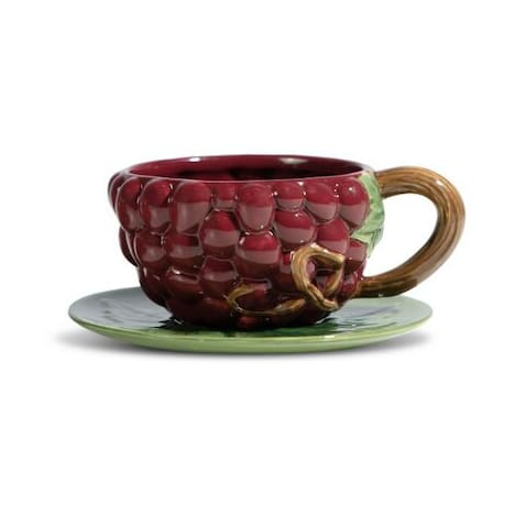 Tasse avec soucoupe Grape 26 cl - Violet - Byon