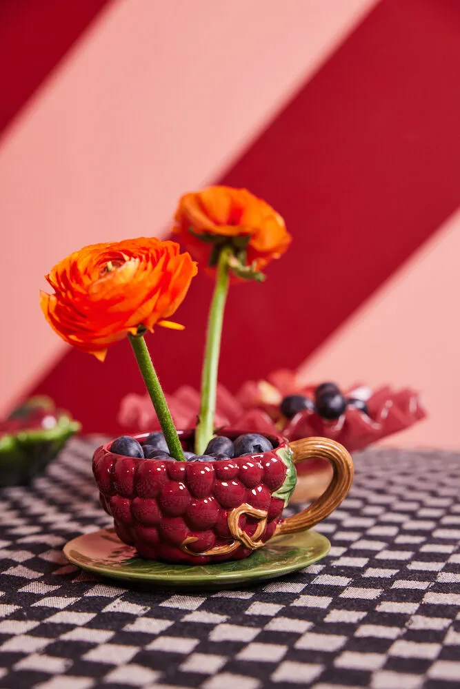 Tasse avec soucoupe Grape 26 cl, Violet Byon