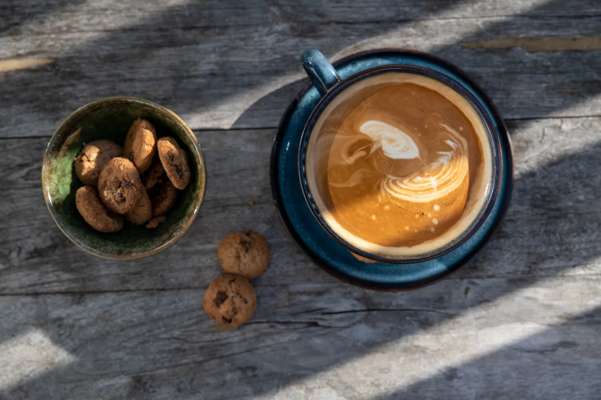 Tasse avec soucoupe Jade, bleu Byon