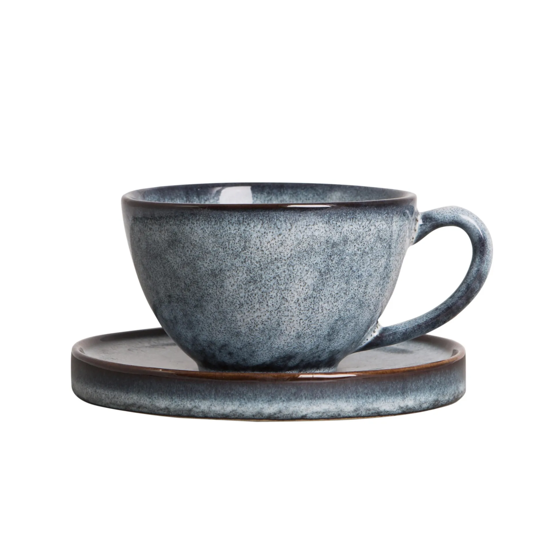 Tasse avec soucoupe Jade, bleu Byon