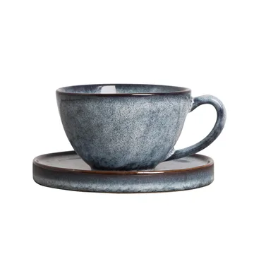 Tasse avec soucoupe Jade - bleu - Byon