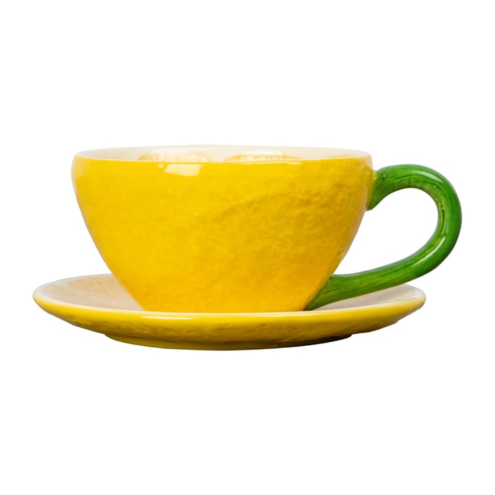 Tasse avec soucoupe Lemon 25 cl - Yellow - Byon