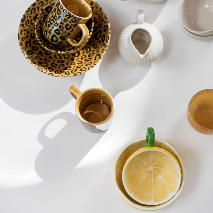Tasse avec soucoupe Lemon 25 cl, Yellow Byon
