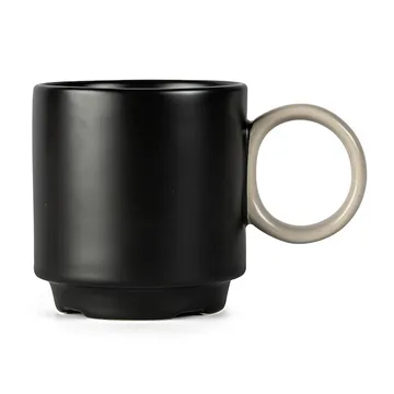 Tasse Noor Ø7,5 cm - Black-beige - Byon