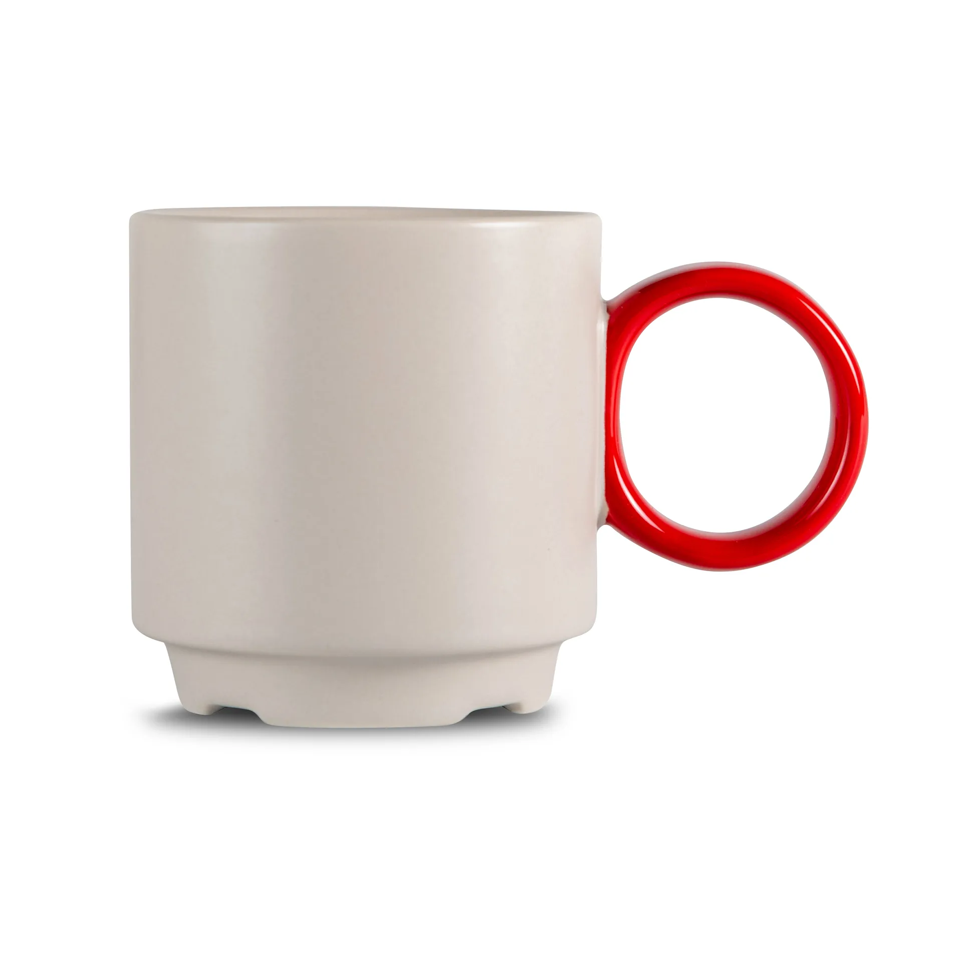 Tasse Noor Ø7,5 cm, Gris-rouge Byon