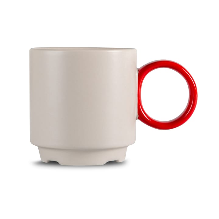 Tasse Noor Ø7,5 cm - Gris-rouge - Byon