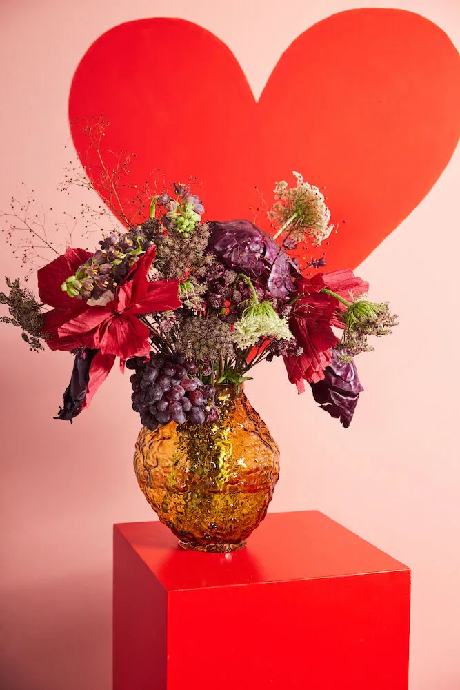 Vase Corallo M 26x28x27 cm, Ambré clair Byon