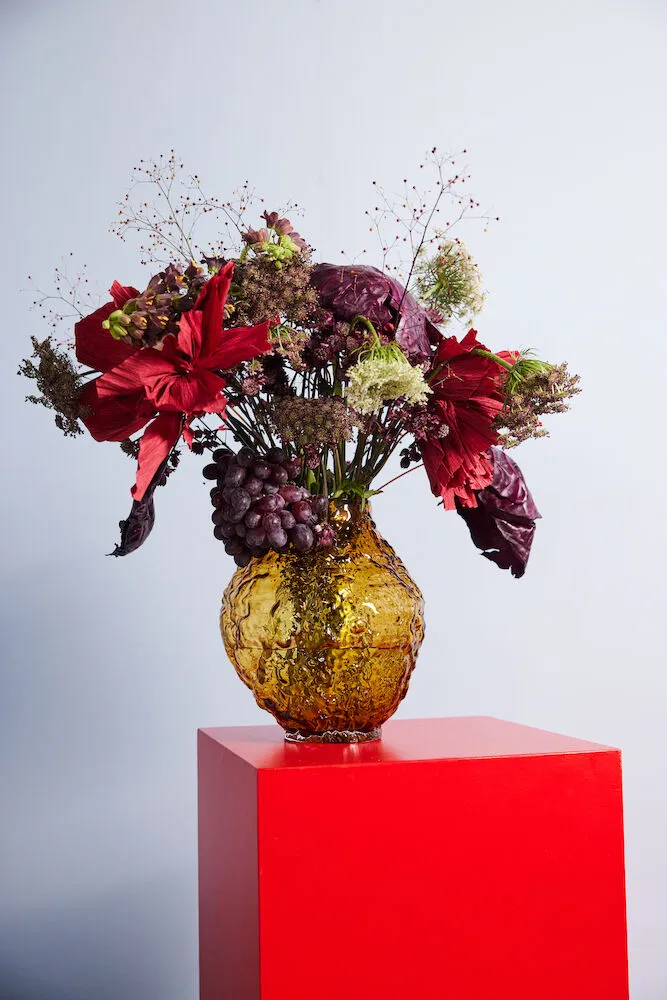 Vase Corallo M 26x28x27 cm, Ambré clair Byon