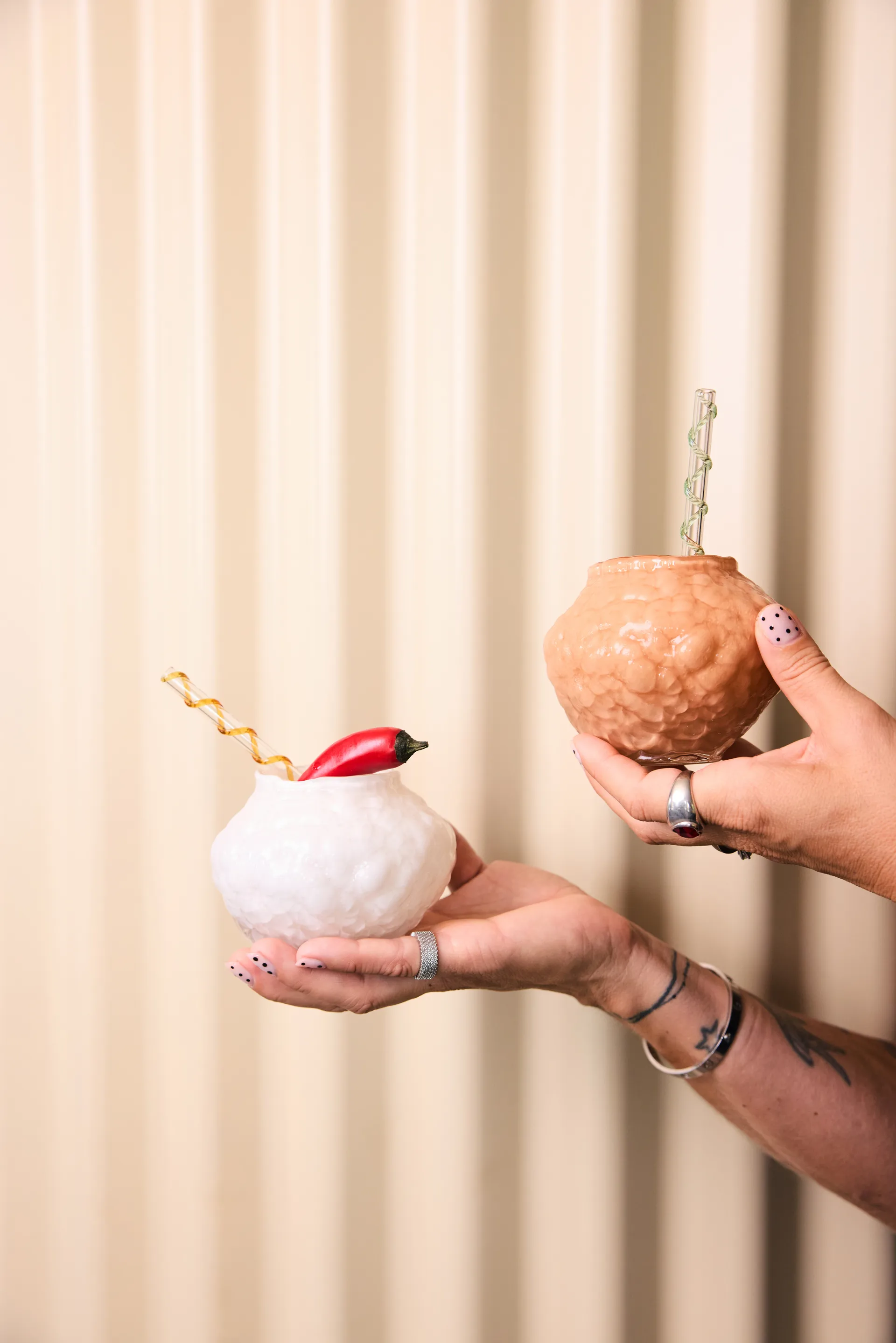 Vase Corallo mini 11x11x8 cm, Ivoire Byon