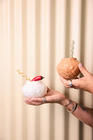 Vase Corallo mini 11x11x8 cm - Ivoire - Byon