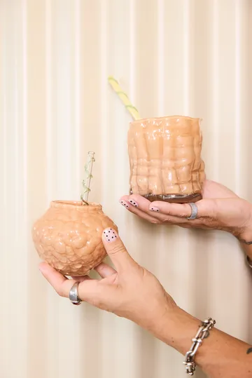 Vase Corallo mini 11x11x8 cm - Pêche - Byon