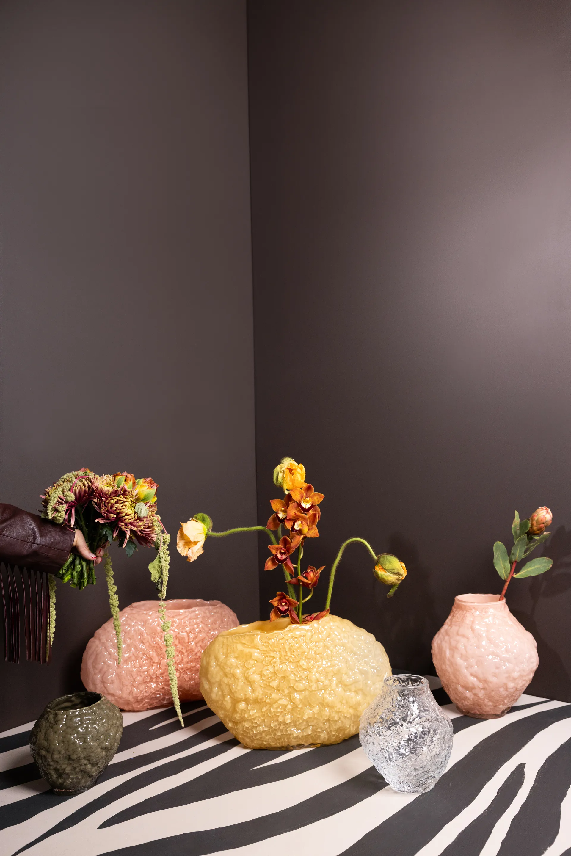 Vase Corallo XS 19x17x17,5 cm, Vert Byon