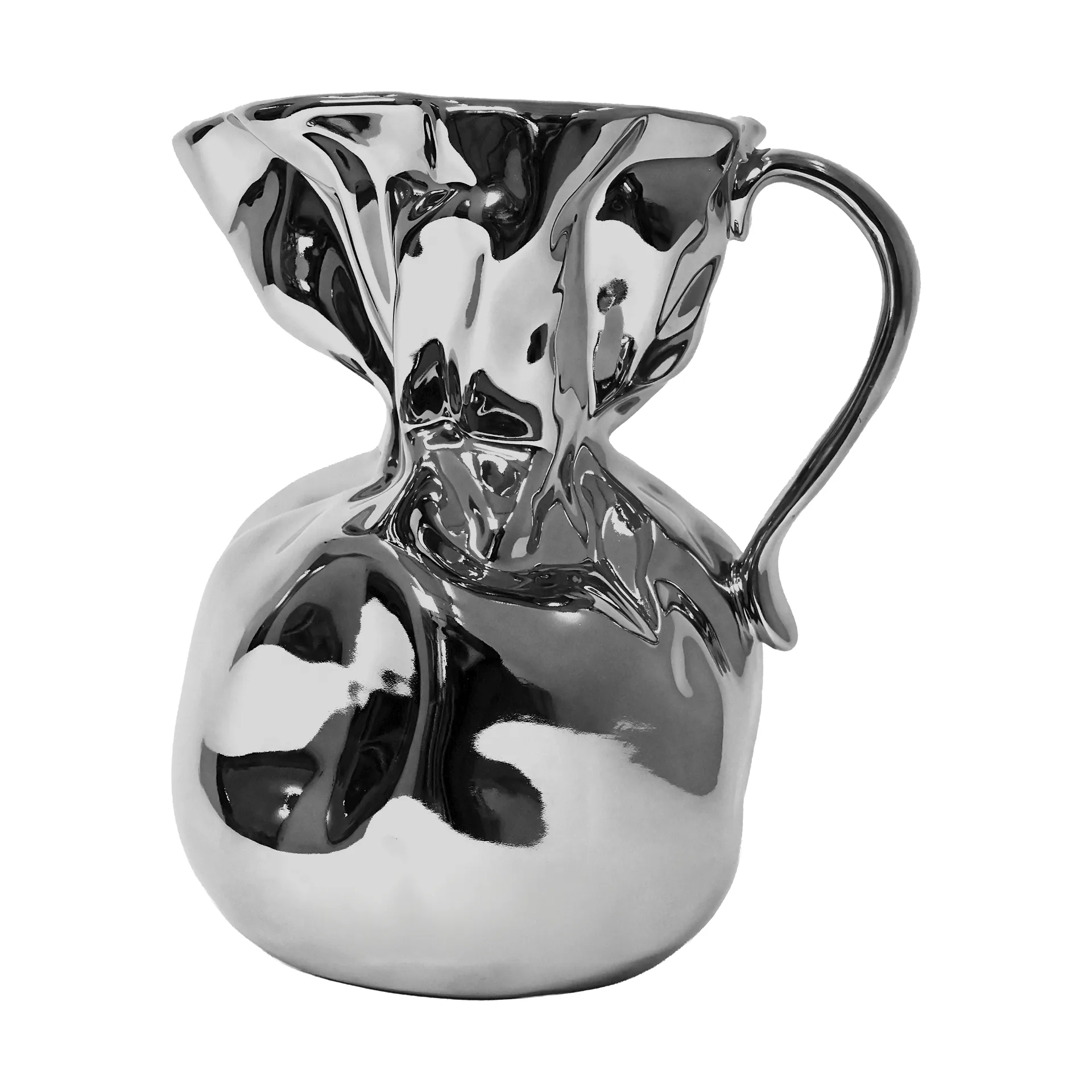 Vase Crumple, Argent Byon