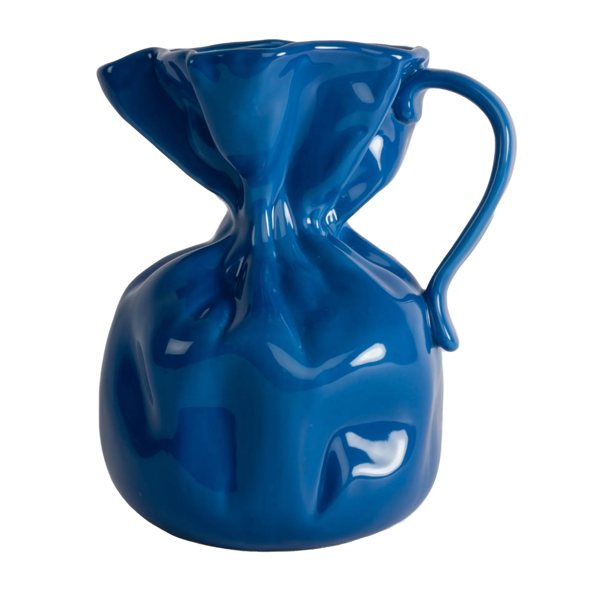 Vase Crumple, Bleu Byon