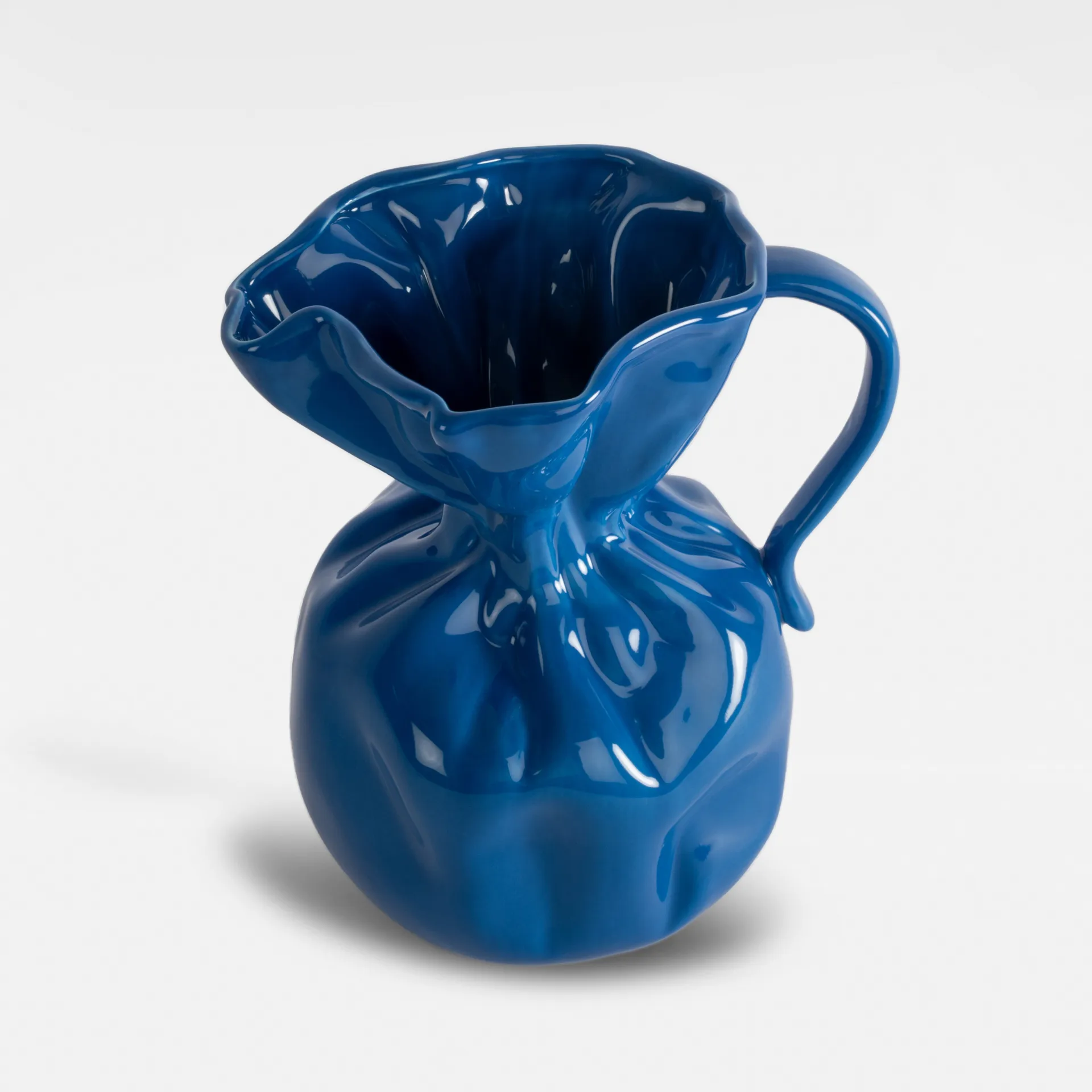 Vase Crumple, Bleu Byon