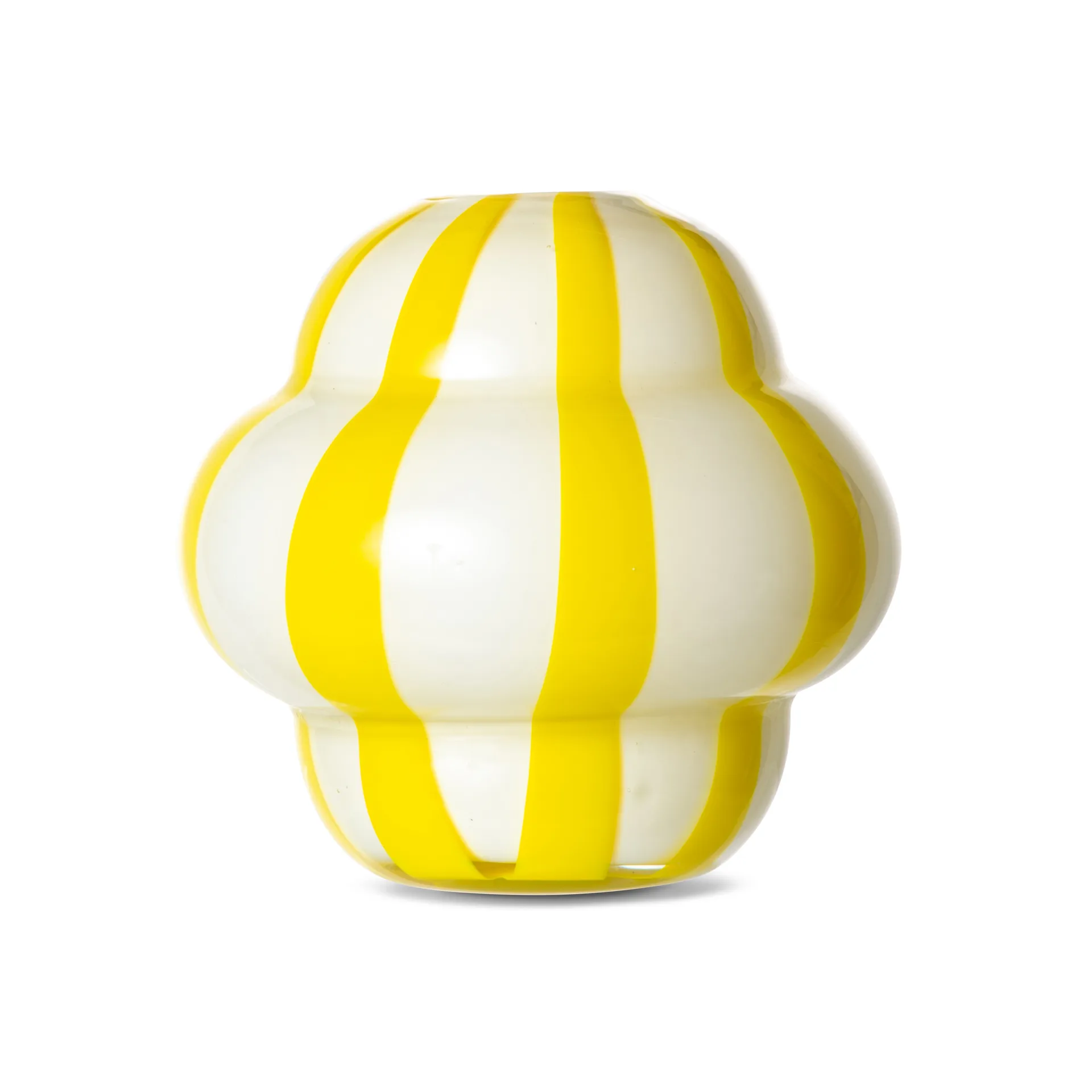Vase Curlie 20 cm, Jaune Byon
