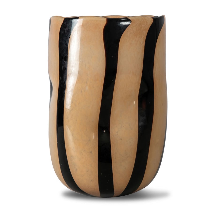 Byon Vase Curt 30 cm Noir-beige