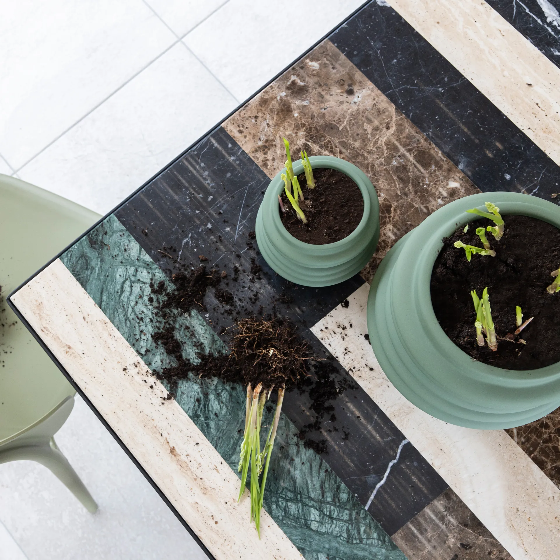 Vase Mila 25 cm, Vert Byon