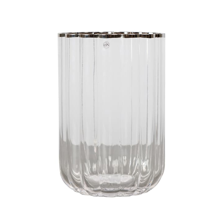 Vase Milano 21 cm - Transparent-argent - Byon