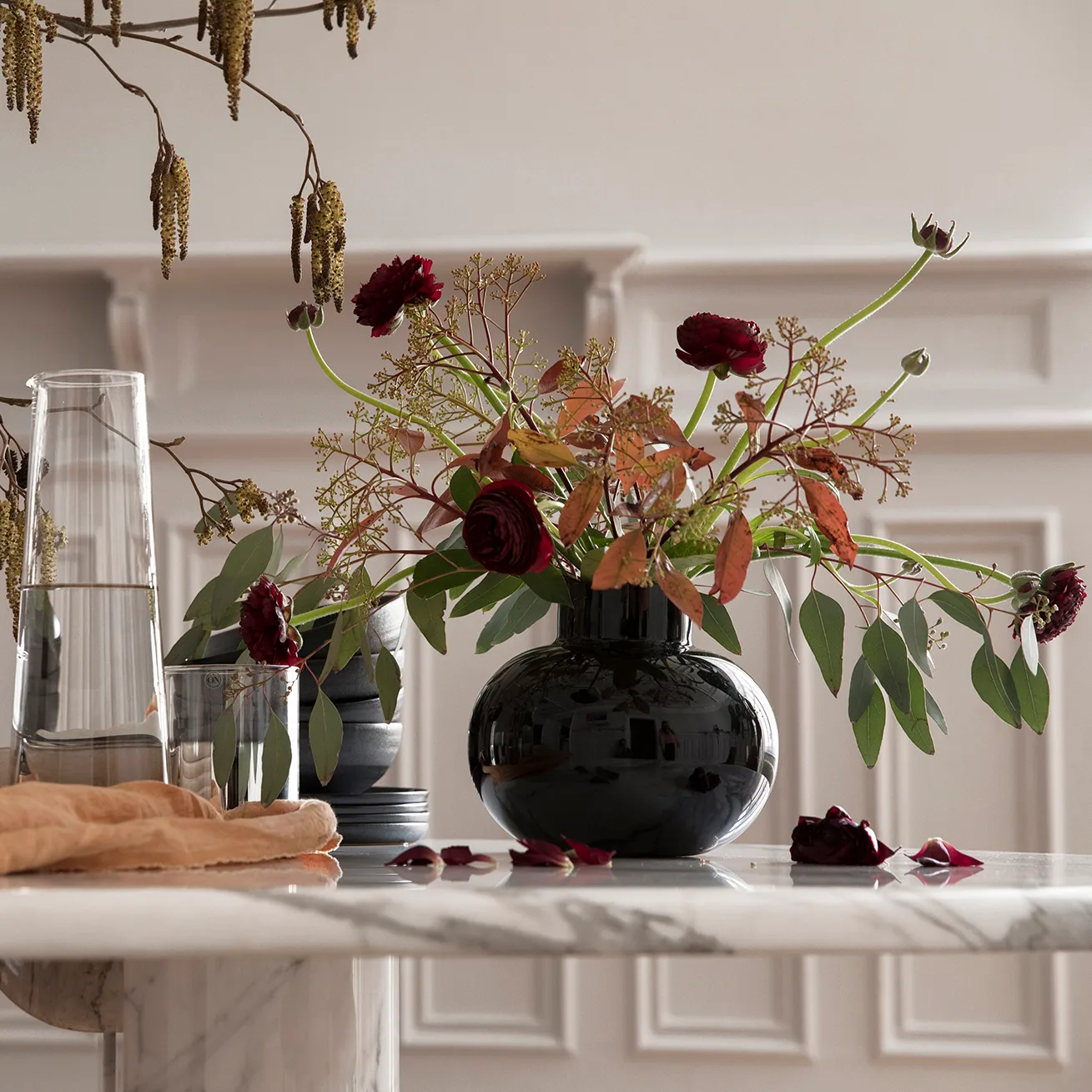 Vase Odense Ø20 cm, Noir Byon