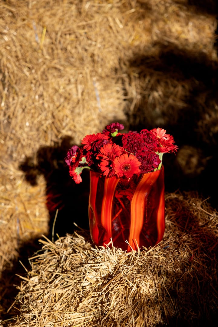 Vase Triton 24 cm, Rouge Byon