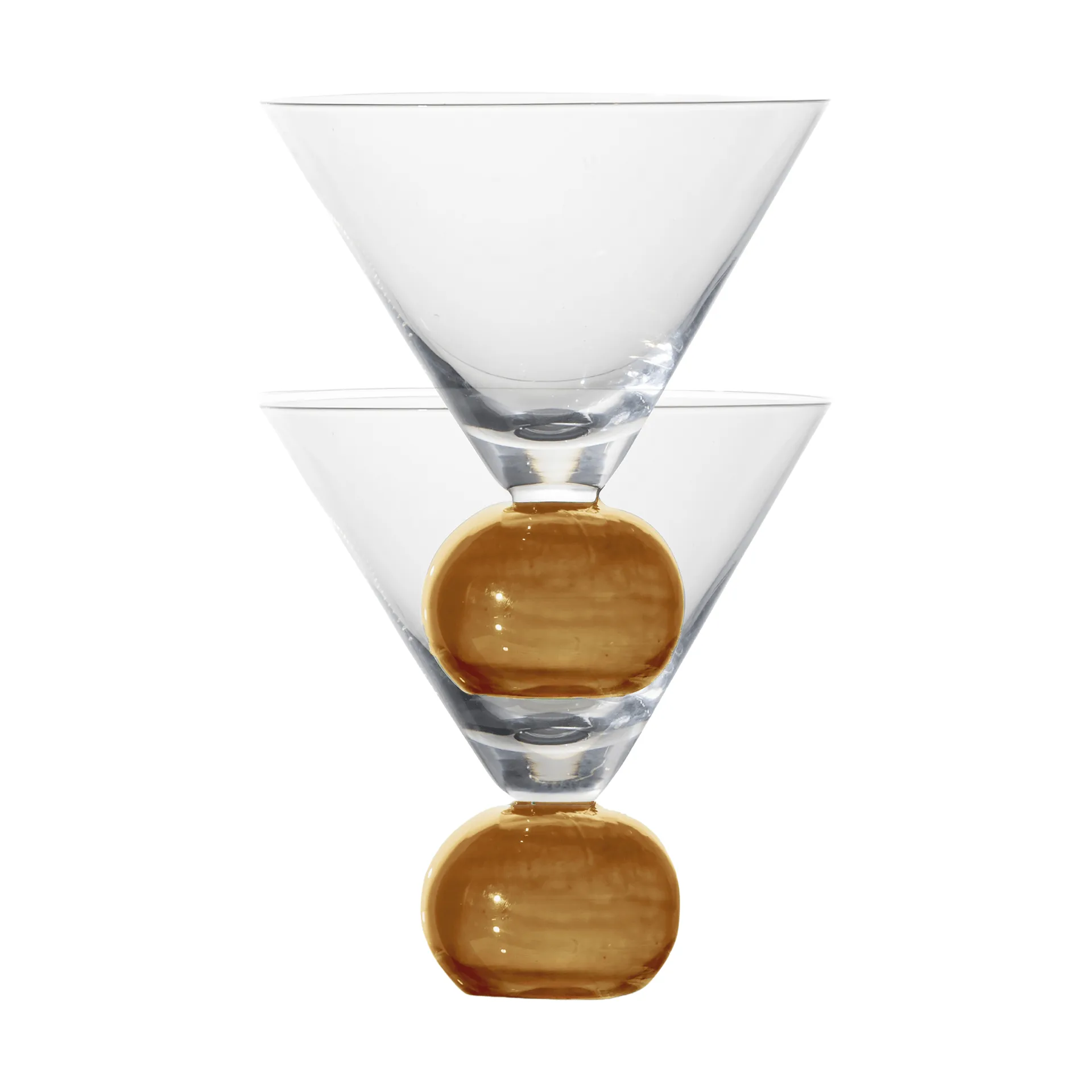 Verre Spice 24 cl, lot de 2, Transparent-amber Byon