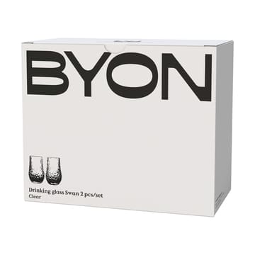Verres à boire Swan, 2 pièces - Clair - Byon