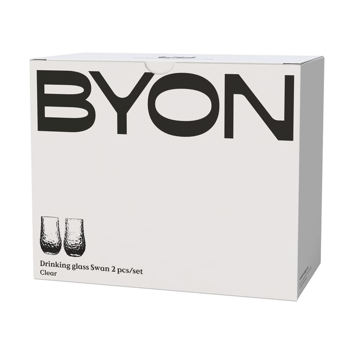 Verres à boire Swan, 2 pièces, Clair Byon
