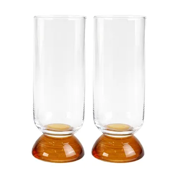 Verres hauts Spice 38 cl lot de 2 - Transparent-amber - Byon