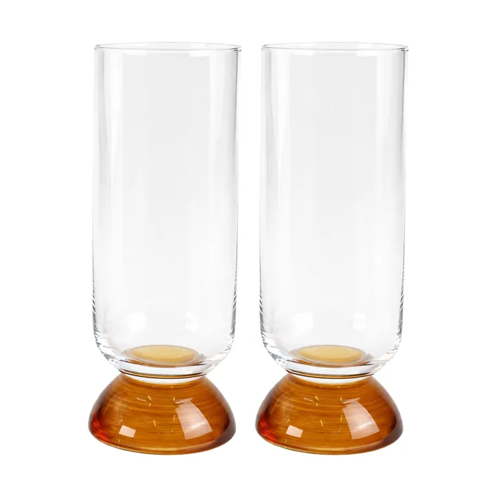 Verres hauts Spice 38 cl lot de 2 - Transparent-amber - Byon