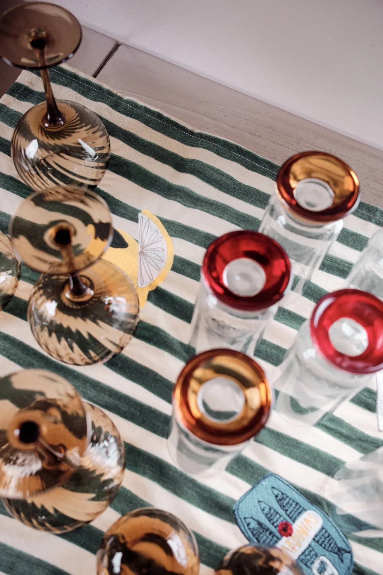 Verres hauts Spice 38 cl lot de 2, Transparent-rouge Byon